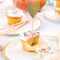10 Count White Gold Small Disposable Paper Dessert Plates for Party 7.25 Inch